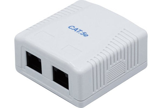 Boîtier mural 2 ports RJ45 catégorie 5e UTP