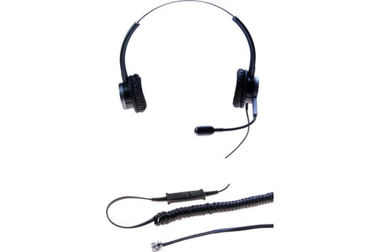 DACOMEX Perle - casque téléphone binaural micro Flex antibruit