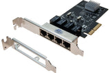 CARTE PCIE 4X SWITCH 4 PORTS GIGABIT + LOW PROFILE