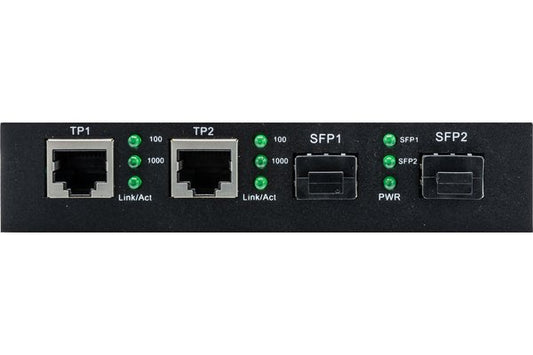 Switch 4P Gigabit dont 2 ports fibre SFP 1000SX/LX