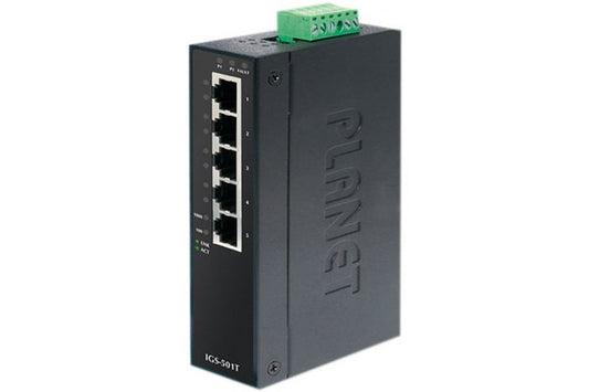 Planet Switch Indust Gigabit -40/75° - 5 ports 10/100/1000