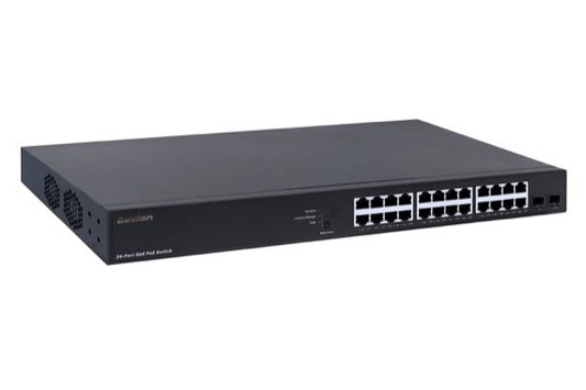 DEXLAN SWITCH Niv.2 24 GIGABIT POE+ 370W & 2 SFP 100/1G