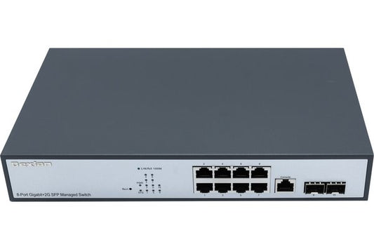 DEXLAN Switch Manageable niveau 2 Rackable 19" 8 ports Gigabit & 2 ports SFP