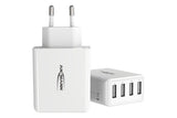 CHARGEUR SECTEUR 4 PORTS USB Type-A BLANC