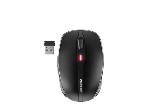 CHERRY Souris MW 8C ADVANCED sans fil USB & Bluetooth noire/argent rechargeable