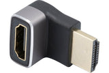 ADAPTATEUR HDMI ULTRA HIGHSPEED COUDE VERTICAL HAUT M/F