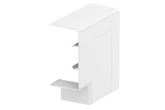 OBO ANGLE PLAT POUR GOULOTTE RAPID 45-2 GK 100x53 PVC BLANC