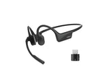 SHOKZ Casque sans-fil à conduction osseuse OpenComm2 UC - USB-C - Noir