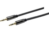 DACOMEX CORDON JACK STEREO 3,5mm METAL + NYLON ECO RESPONSABLE-10m