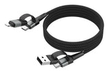 Cordon magnétique USB-A USB-C PD Lightning 1,2 m