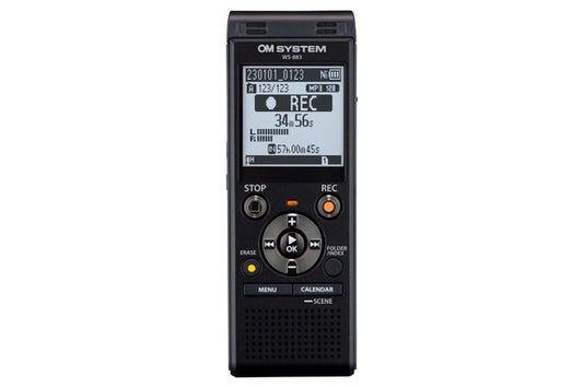 OM SYSTEM Enregistreur numérique WS-883 (8GB) - Noir