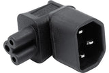 Adaptateur IEC C14 / IEC C5 coudé