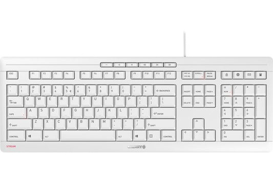 CHERRY Clavier STREAM KEYBOARD USB gris QWERTY (US)