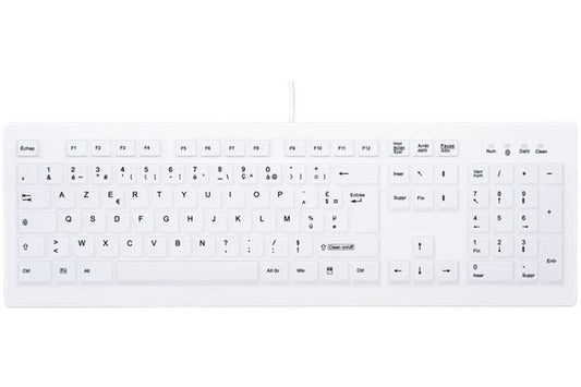 CHERRY Clavier AK-C8100 USB IP65 blanc (FR)