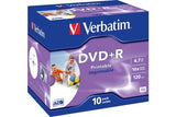 VERBATIM Pack de 10 DVD+R 4.7GB 16x (43508)