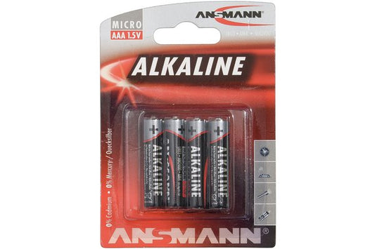 ANSMANN Piles alcalines 5015553 LR03 / AAA blister de 4