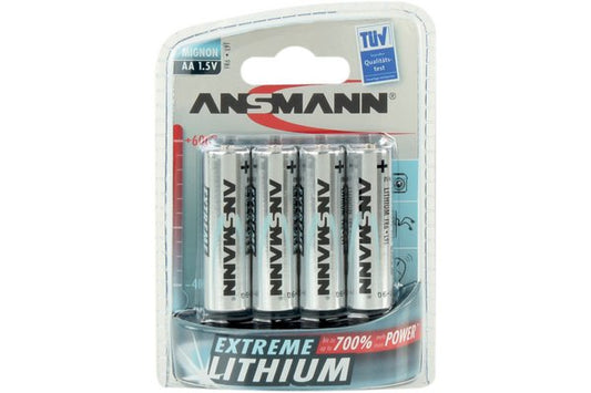ANSMANN Piles lithium 1512-0002 FR06 / AA blister de 4