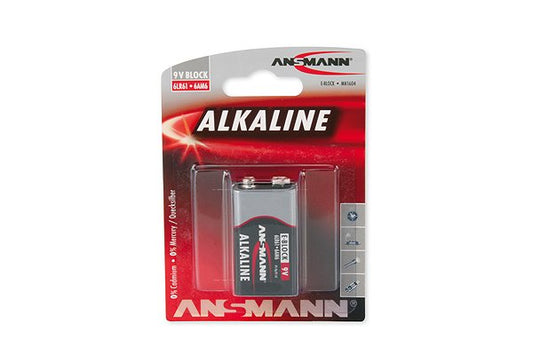 ANSMANN Piles alcalines 1515-0000 6LR61 / E blister de 1