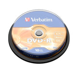 SPINDLE DE 10 DVD-R 16x 4,7GB VERBATIM