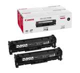 pack toner CANON 2662B005 718BK - 2 x Noir