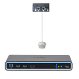 Biamp Devio SCR-25C-WH Ensemble Hub de conférence Devio SCR-25 avec micro suspendu, blanc