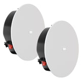 DX-IC6LP-W Paire d'enceintes avec backcan, 6,5''+tweeter 60W en 100V, grille magnétique à bord fin, slim