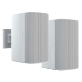 Biamp Pair of 8in 2-Way High Output Coaxial Loudspeaker With Surface Mount White