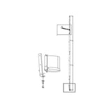 Biamp Desono ENT-PT Fixation murale ajustable horizontalement et verticalement pour enceintes ENT modulaires, noir