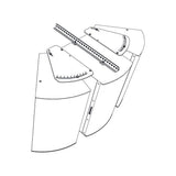 Biamp Community HAB-BFR38W Set d'assemblage pour un caisson + 2 enceintes (IP-1122 / 52+IS-212 / 15), blanc