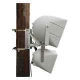 Biamp community PMB-2RR Support de fixation sur poteau pour 2 enceintes R.15 R.25, R.35COAX, R.35-3896, R.5, R.5HP, R.5COAX, R.5MAX, RMG200A, W2-218, W2-2W8