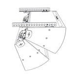 Biamp Community VSB3-BFR22W Set d'assemblage pour 2 enceintes IP8-1153, blanc