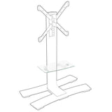 Erard Will Etagère audiovisuelle Noir, Transparent, Blanc Verre