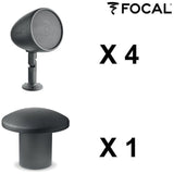 Focal Littora Bundle 4.1 Dark Set de 4 enceintes d'exterieur OD SAT 5 + caisson OD SUB 12, foncé