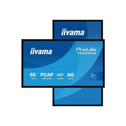 iiyama ProLite T5529AS-B1AG – Écran interactif PCAP 55" 4K UHD Android – 500 cd/m² – Noir