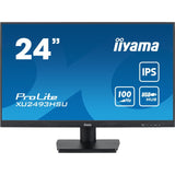 iiyama ProLite monitor XU2493HSU-B6 24in, IPS, 100hz, Black, Ultra Slim Bezel, HDMI, DisplayPort, Blue light reducer, Flicker free