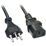 LINDY IEC-Mains lead 3m Swiss Plug to IEC C13
