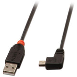 Lindy 31972 câble USB 2 m USB 2.0 USB A Mini-USB B Noir