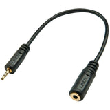 LINDY Audio Adapter Cable 2.5M/3.5F 20cm-Kabel 2.5mm M/3.5mm F