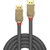 LINDY 5m DisplayPort Cable Gold Line Resolution: 4096x2160 60Hz 4:4:4 10bit