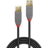 LINDY 0.5m USB 3.0 Type A extension cable A male / female Anthra Line