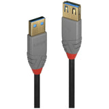 LINDY 2m USB 3.0 Type A extension cable A male / female Anthra Line