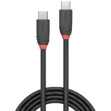 LINDY 1m USB 3.1 Type C Cable 3A Black Line
