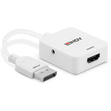 LINDY HDMI 18G to DisplayPort 1.2 Converter Connects an HDMI source to a DisplayPort display