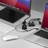 Lindy - Convertisseur USB Type C, mDP & DisplayPort vers HDMI 18G avec serre-câble