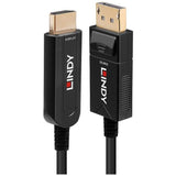 LINDY DP 1.2 to HDMI 18G AOC Hybrid Cable 50m