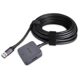 Lindy 43388 hub & concentrateur USB 3.2 Gen 1 (3.1 Gen 1) Type-A 5000 Mbit/s Noir, Gris