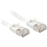 LINDY Cat.6A U/FTP Flat Patch Cable white 2m