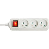 LINDY 3 way Mains Gang Socket with switch FR France
