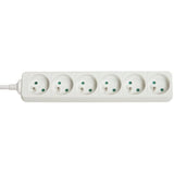 LINDY 6 way Mains Gang Socket FR France