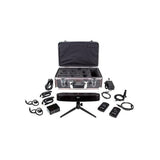 Listen IR LS-88-03 Pack composé de 1 émetteur / radiateur LT-84, 2 récepteurs LR-4200-IR, 2 boucles d'induction, 2 écouteurs, 1 microphone, 1 trépied de table, 1 valise et 1 chargeur USB